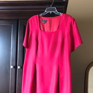 Size 16 Red Silk cocktail dress